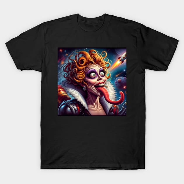 Sci Fi Woman T-Shirt by stevepriest